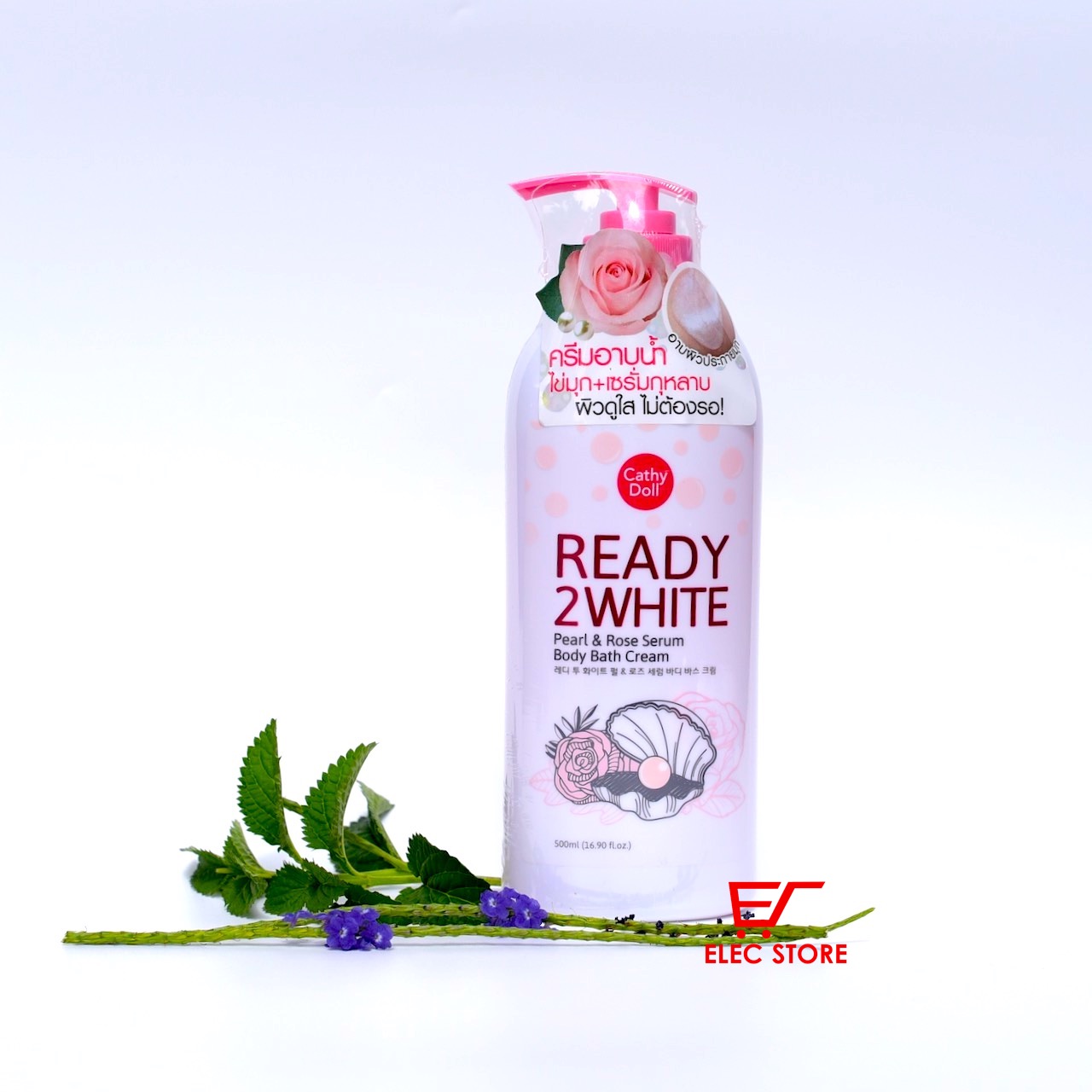 Sữa Dưỡng Trắng Da Tinh Chất Ngọc Trai Hoa Hồng Ready 2 White Cathy Doll 500Ml Thái Lan