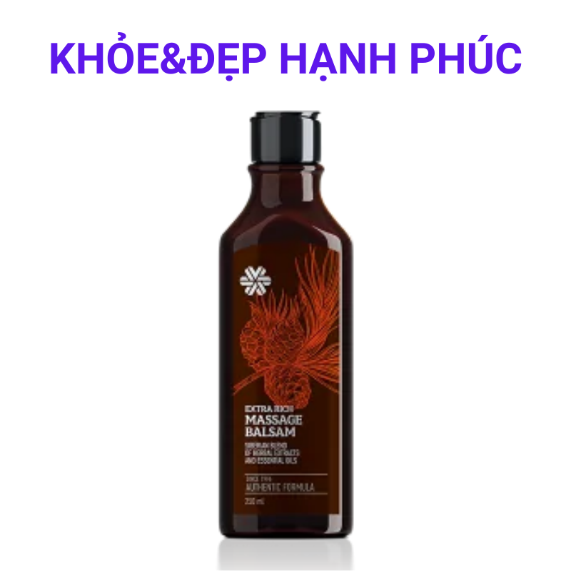 [Dầu Balsam Siberian] Dầu Thơm Siberian Pure Herbs Collection Extra Rich Massage Balsam – 250Ml – Date T5/2022