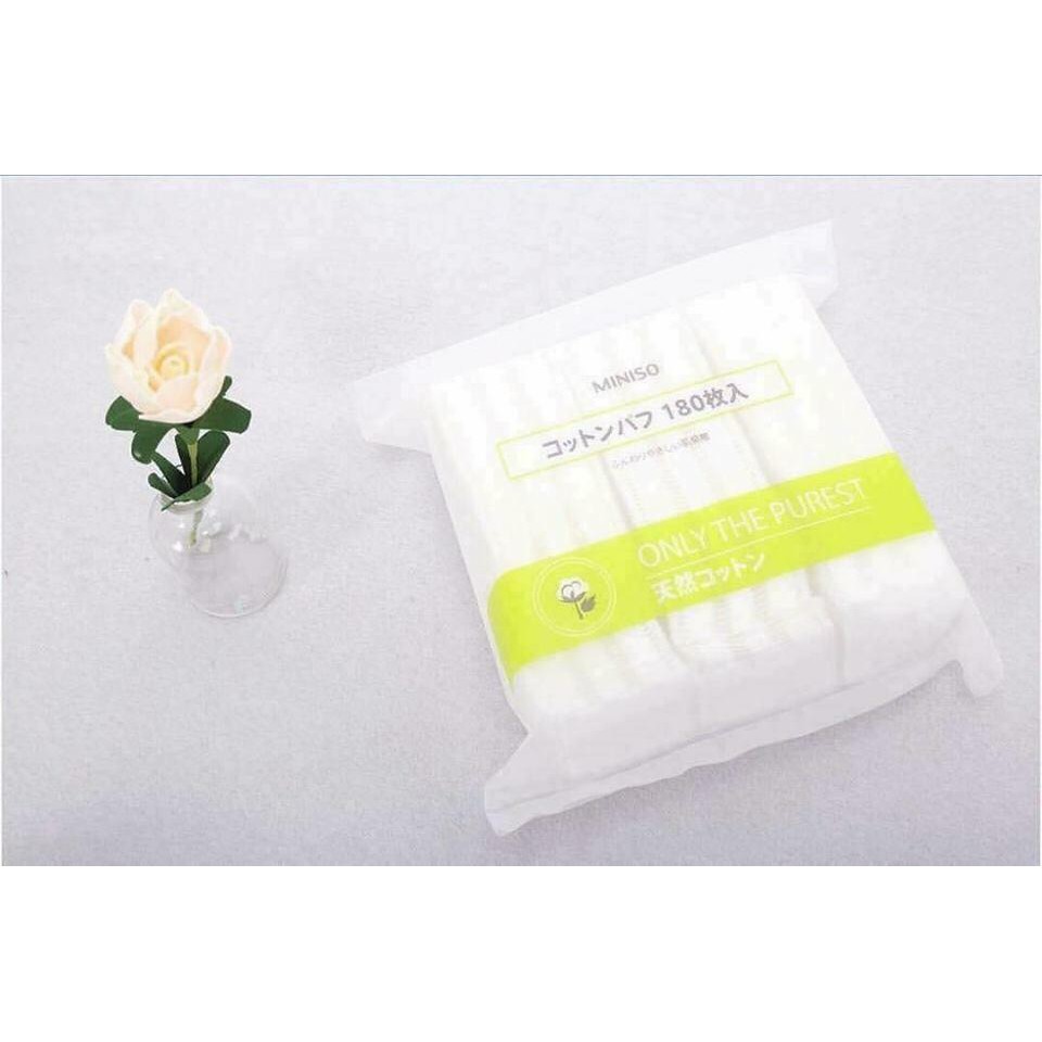 Bông Tẩy Trang Miniso Only The Purest 180 miếng