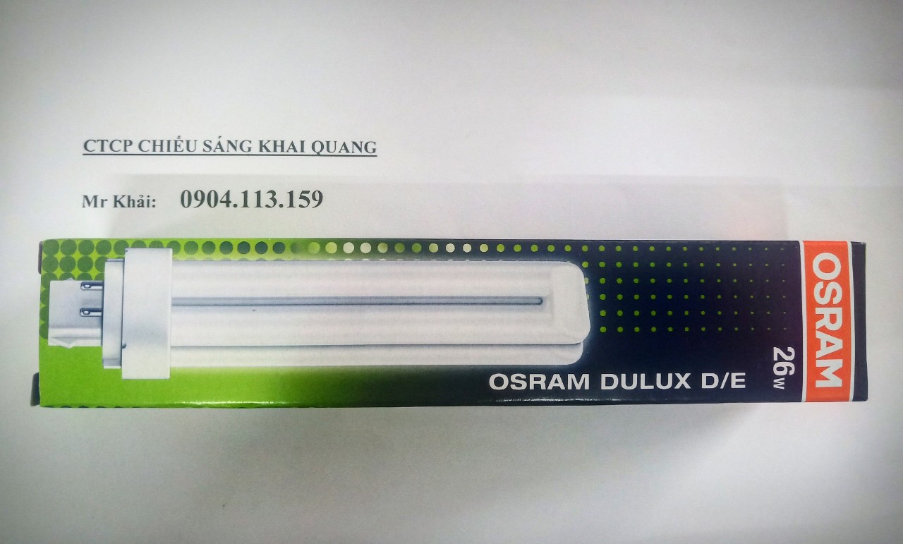 (SALE) Bóng compact OSRAM Dulux D/E 26W/840 G24q-3