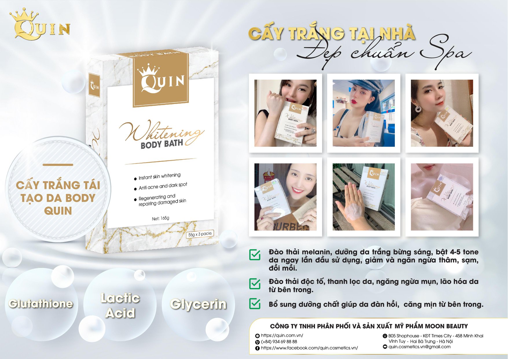 Cấy Trắng Body Quin