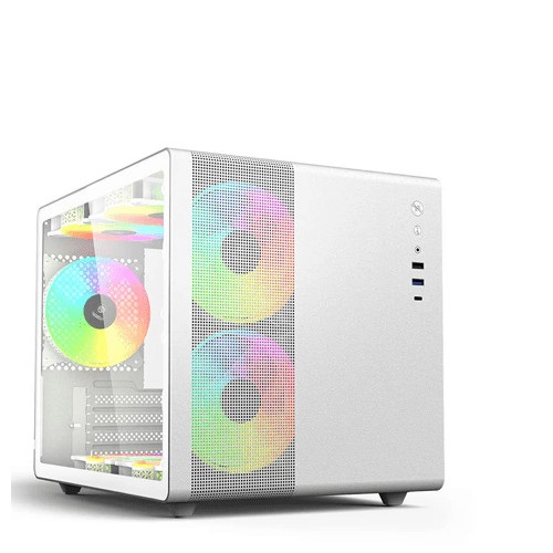 Vỏ Case Máy Tính cực đẹp bể cá mini  ( No fan / Black / White / MATX / ITX/3 Fan)