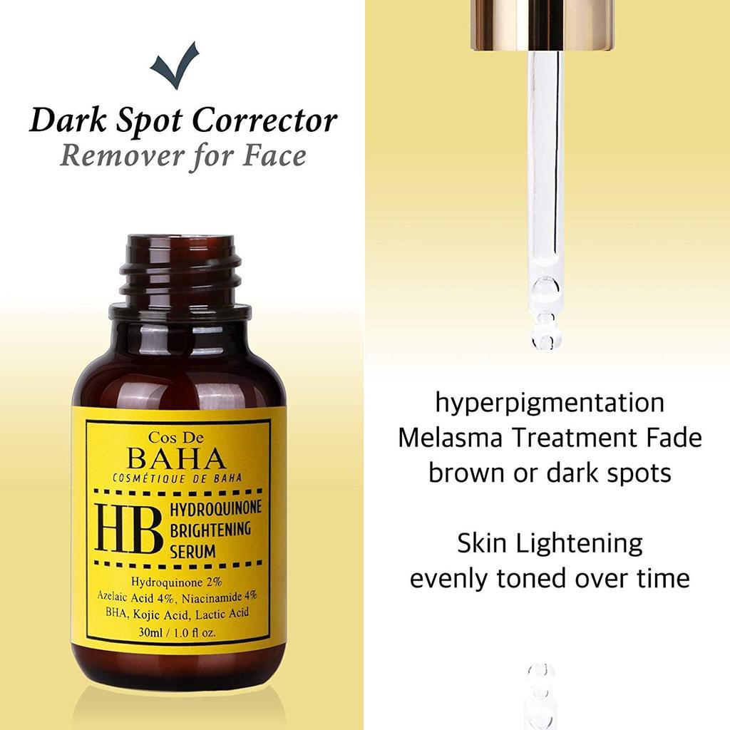 [Hcm]Serum Hỗ Trợ Điều Trị Mụn Giảm Thâm Đỏ Cos De Baha Serum Hydroquinone Chăm Sóc Lỗ Chân Lông Bị Tắc