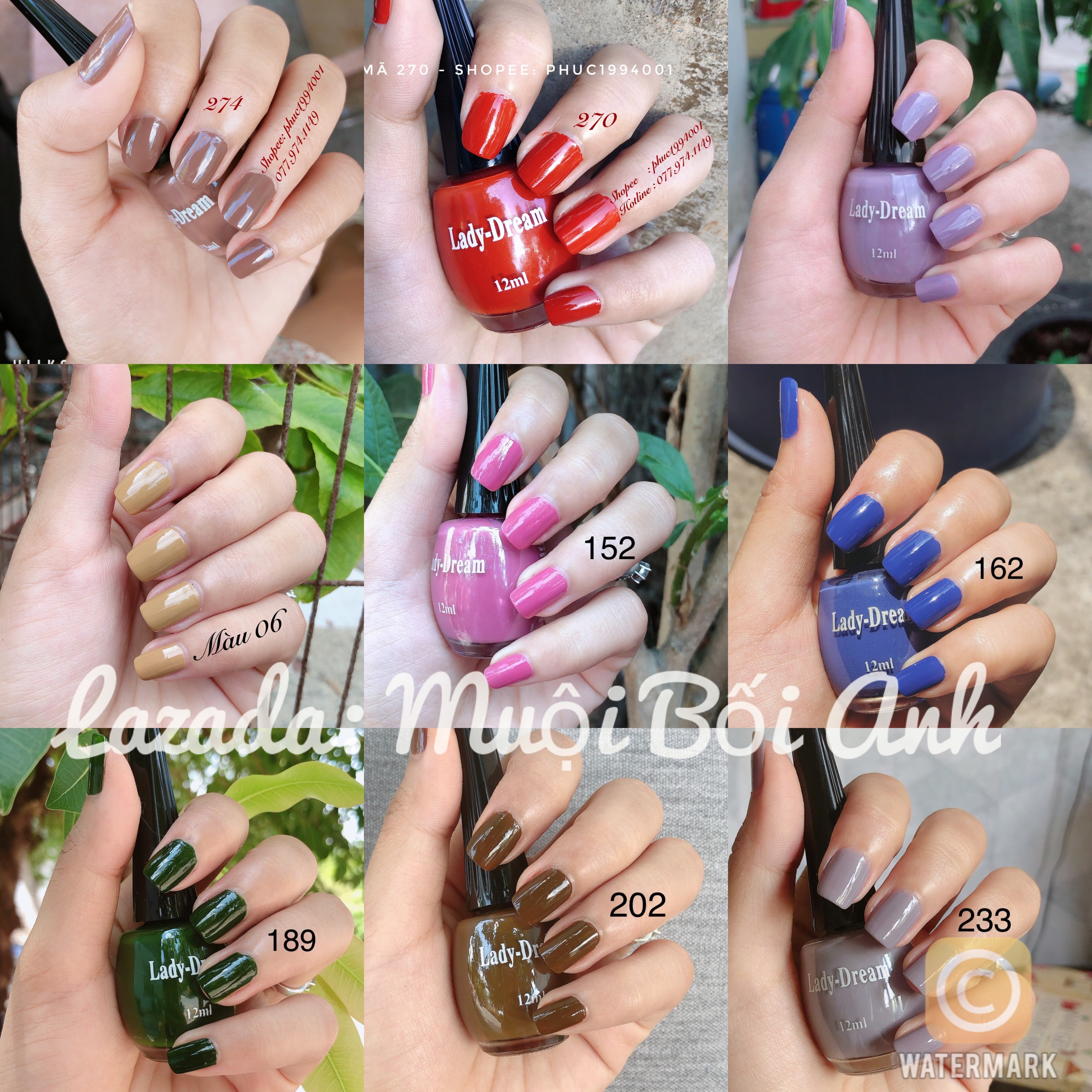Sơn móng tay Ladydream 12ml
