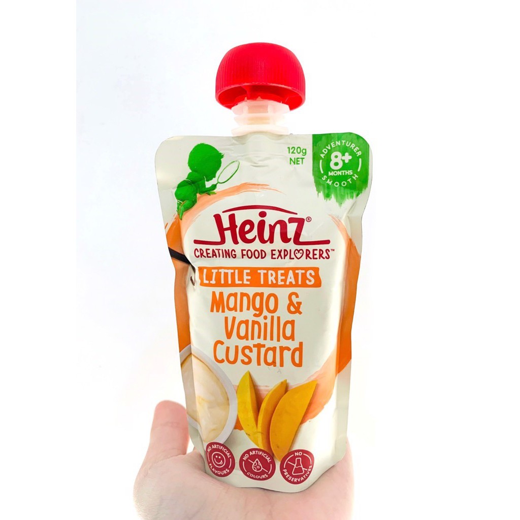 Váng sữa ăn dặm Heinz Custard Úc cho bé từ 6 tháng dạng gói 120g - Sweet Baby House