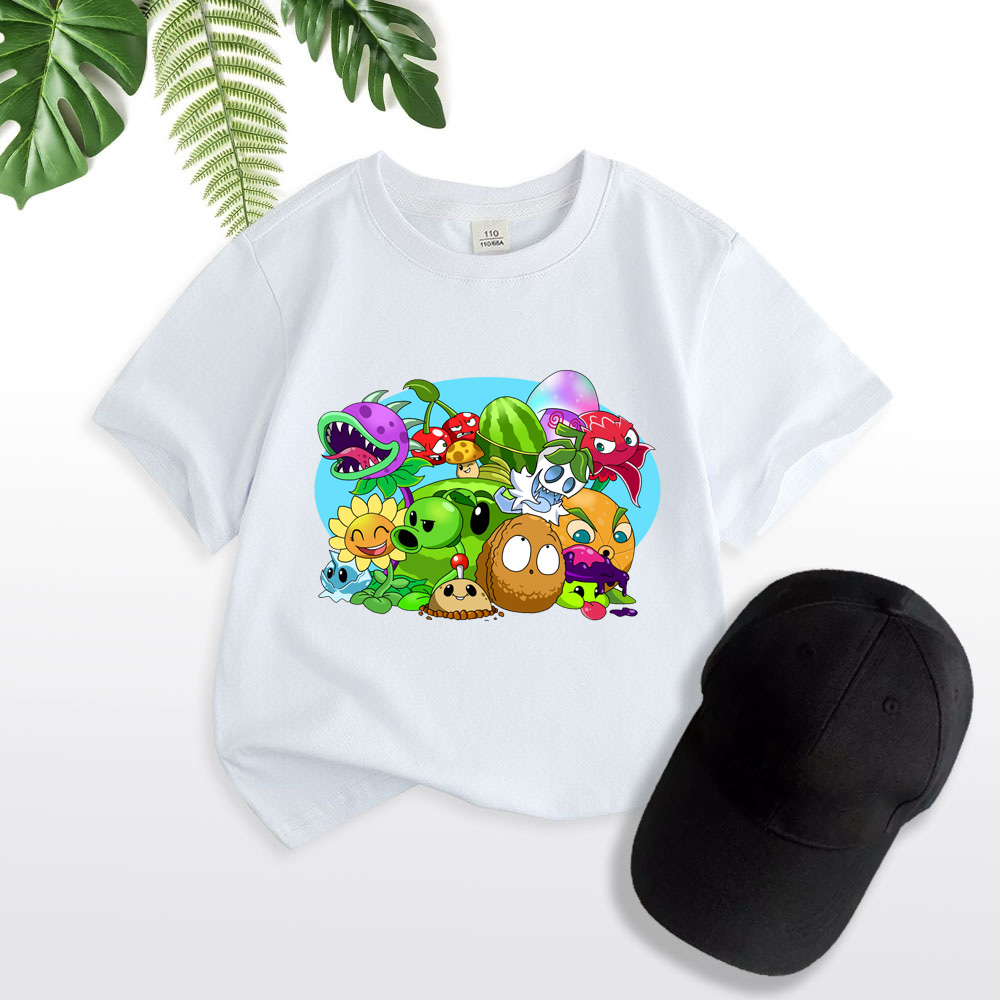 Áo thun trẻ em PLANT OF ZOMBIE 3 áo thun cho bé có big size và size người lớn 4 màu Anam Store