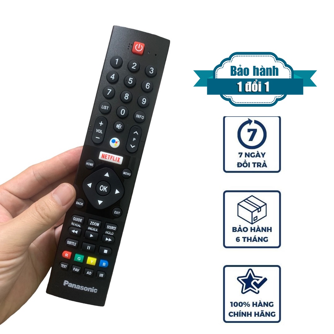 Điều khiển tivi Panasonic giọng nói chính hãng remote tivi panasonic có giọng nói rơ mót pana smart 