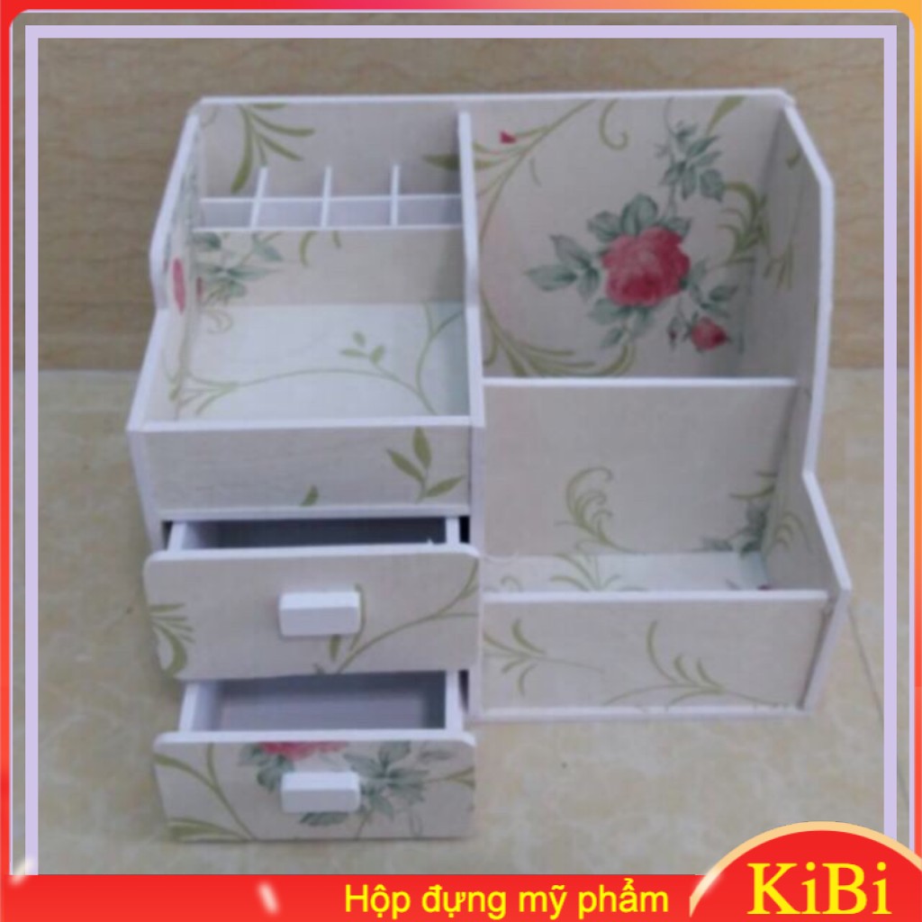 [Hcm]Kệ 2 Ngăn Màu Hoa Khay Don Kệ Đựng Mỹ Phẩm Chất Lượng