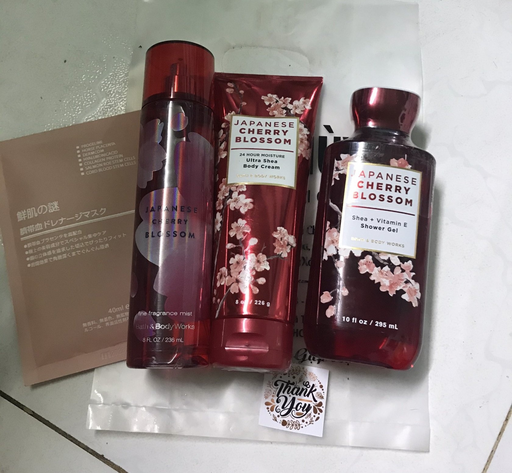 Bộ Dưỡng Da Nước Hoa Body Cherry Blossom Bath Body