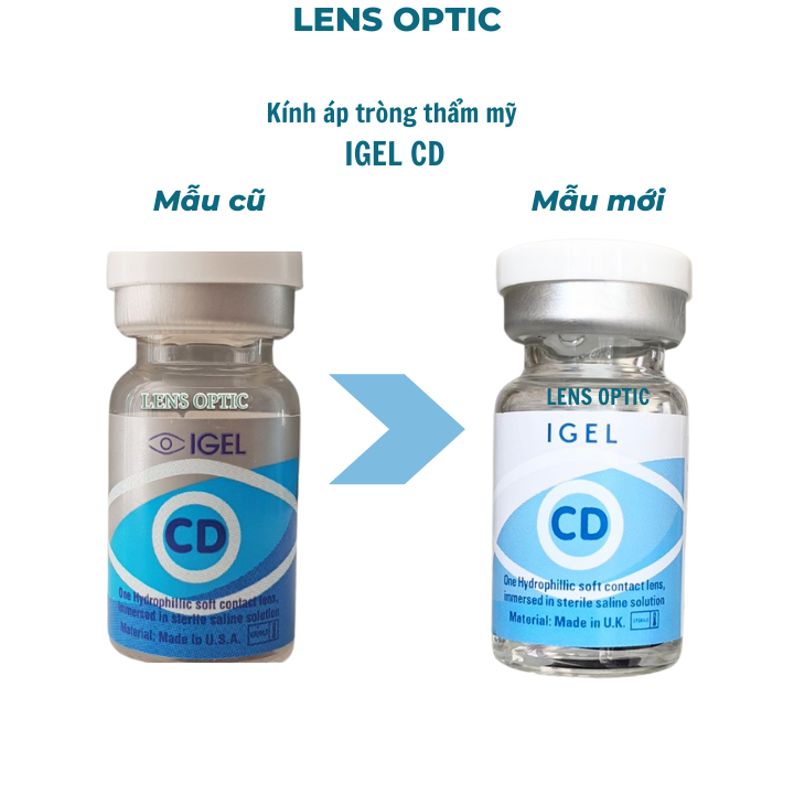 Kính áp tròng thẩm mỹ IGEL CD P38 - USA lens che khuyết điểm cho mắt - Lens Optic