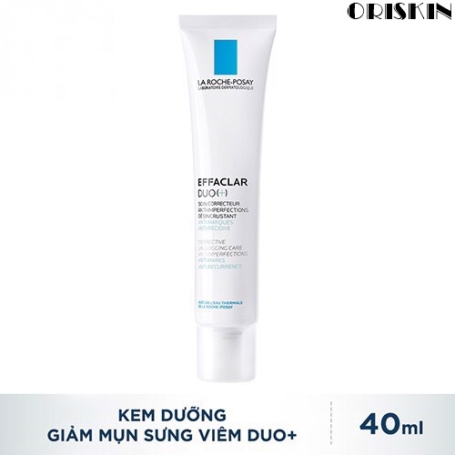 [Hcm]La Roche Posay Kem Dưỡng Giảm Mụn Thông Thoáng Lỗ Chân Lông Ngăn Ngừa Vết Thâm Sau Mụn - Effaclar Dou+ Corrective Unclogging Care Antimoerfection An Ti Marl 40Ml