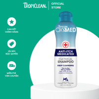 Sữa Tắm Trị Nấm Viêm Da Cho Chó Mèo TROPICLEAN OXYMED Anti-itch Treatment 592ml
