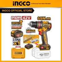 Máy khoan búa không chổi than hệ pin 42V max INGCO CIDLI426981 69NM