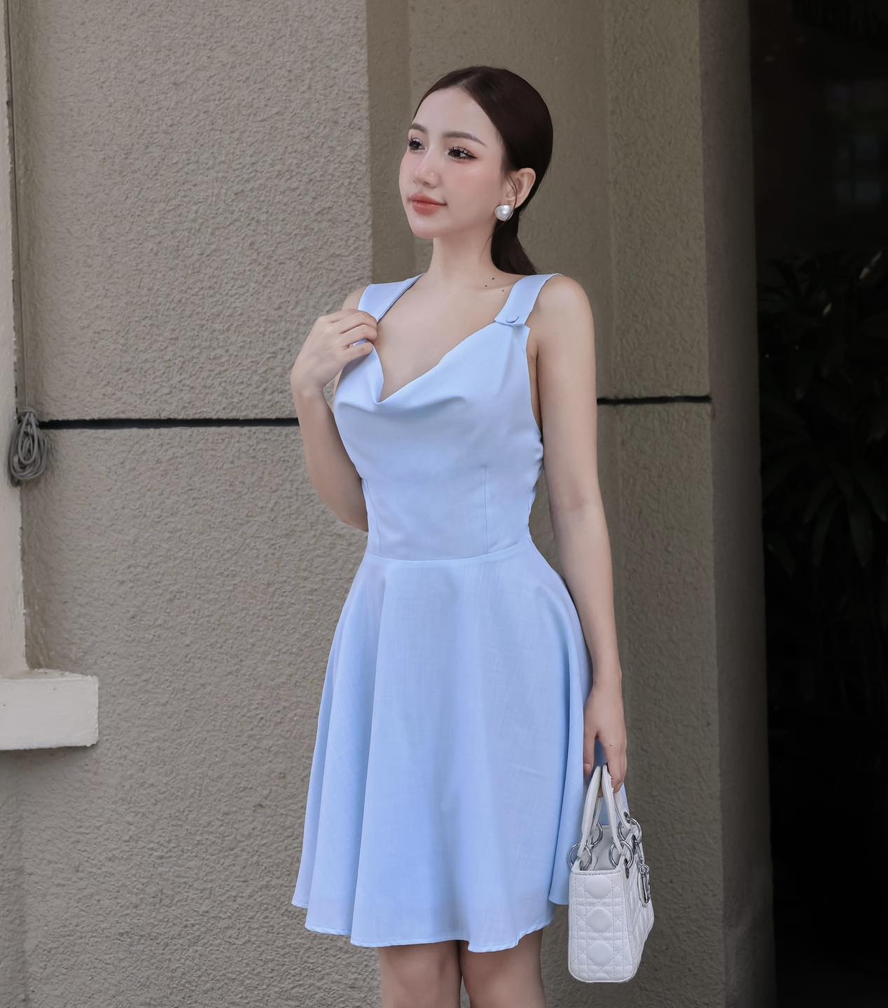 Đầm cổ đổ "Jennie Dress" Ellyclothing