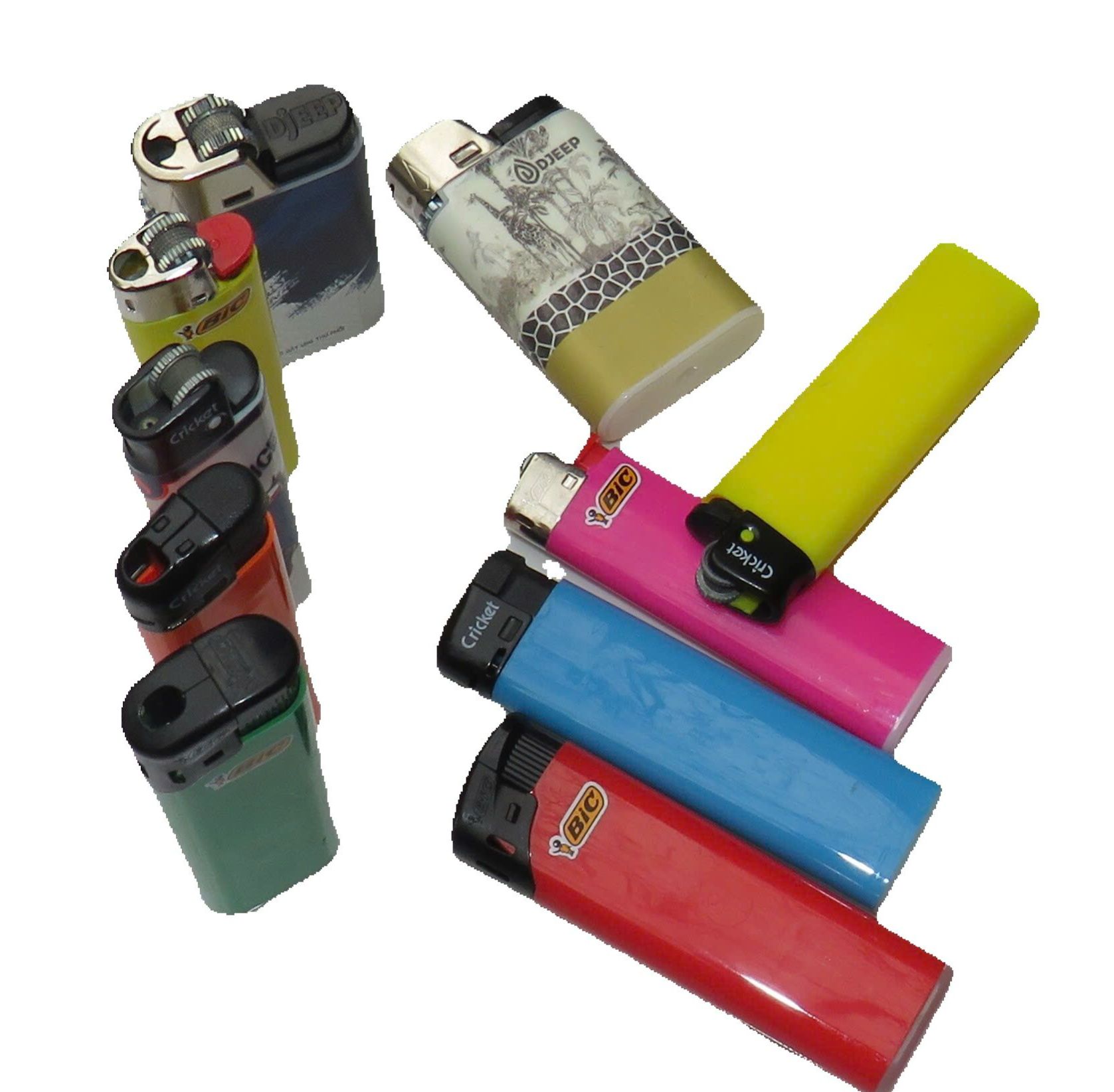 Combo 10 chiếc Bật lửa Thương hiệu toàn Cầu Bic Djeep Critket