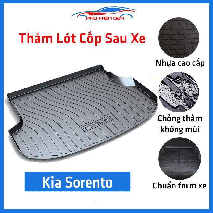 Thảm nhựa lót cốp sau xe ô tô Kia Sorento