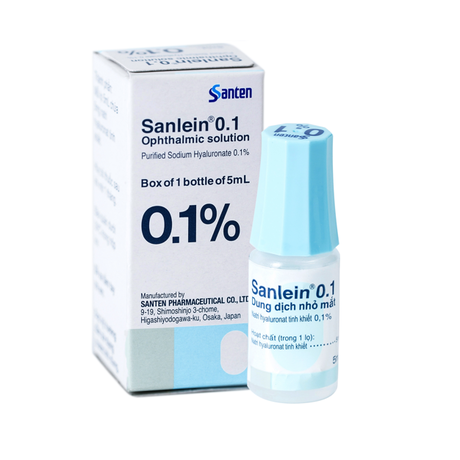 Sanlein 0.1 Dung Dịch Nhỏ Mắt Lọ 5Ml