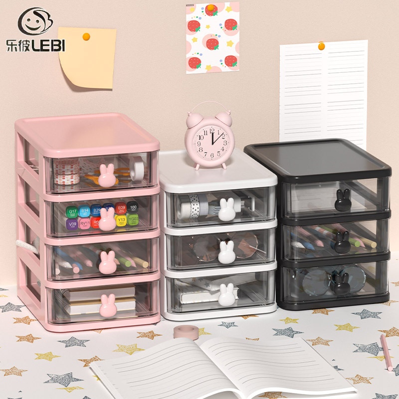 LEBI hộp đựng đồ đa năng thùng đựng đồ đa năng hộp nhựa Ngăn Kéo Nhỏ Ký Túc Xá Văn Phòng Tủ Đựng Đồ