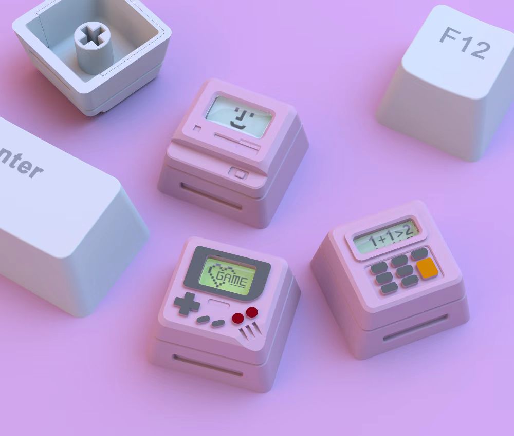 Keycap K04 Retro Cá Tính Bàn Phím Retro Cổ Điển Bàn Phím Ánh Sáng Ba Trong Một Bàn Phím Cơ Tiết Kiệm