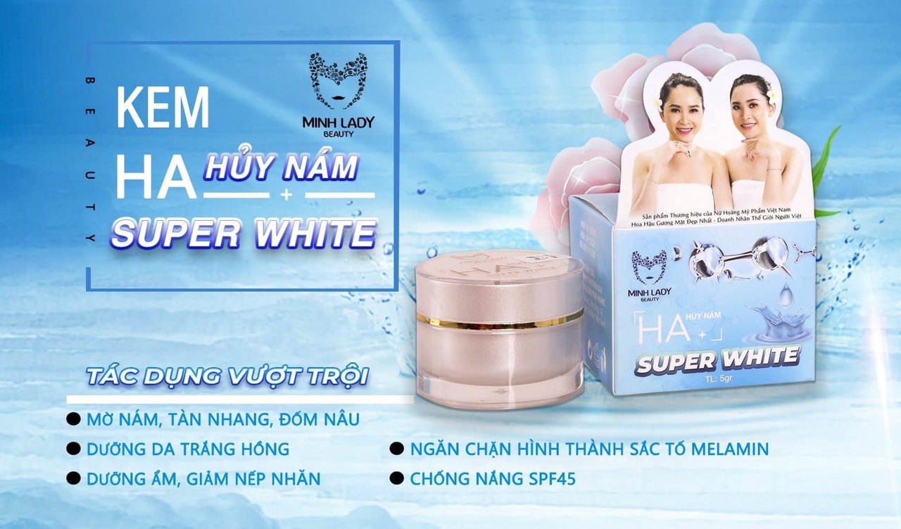 [Hcm]{Chính Hãng - Date Mới - Sale 80%} Kem Hủy Nám Ha Super White Minh Lady Beauty