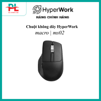 Chuột không dây HyperWork Macro HPW-MS02-BLK Đen - Chính Hãng