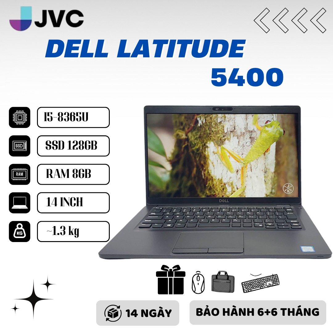 Laptop 2020 95-96%  Dell Latitude 5400 i5 8365U vPro/ 32GB/ 2TGB SSD/ 14inch FHD / Win 10Pro/ Pin>4h