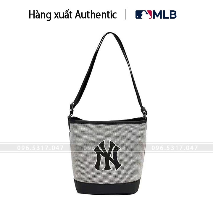 Túi Xách MLB NY Nữ Canvas Bucket Bag NEW YORK YANKEES Túi NY MLB Full Tag Code Thời Trang Nữ