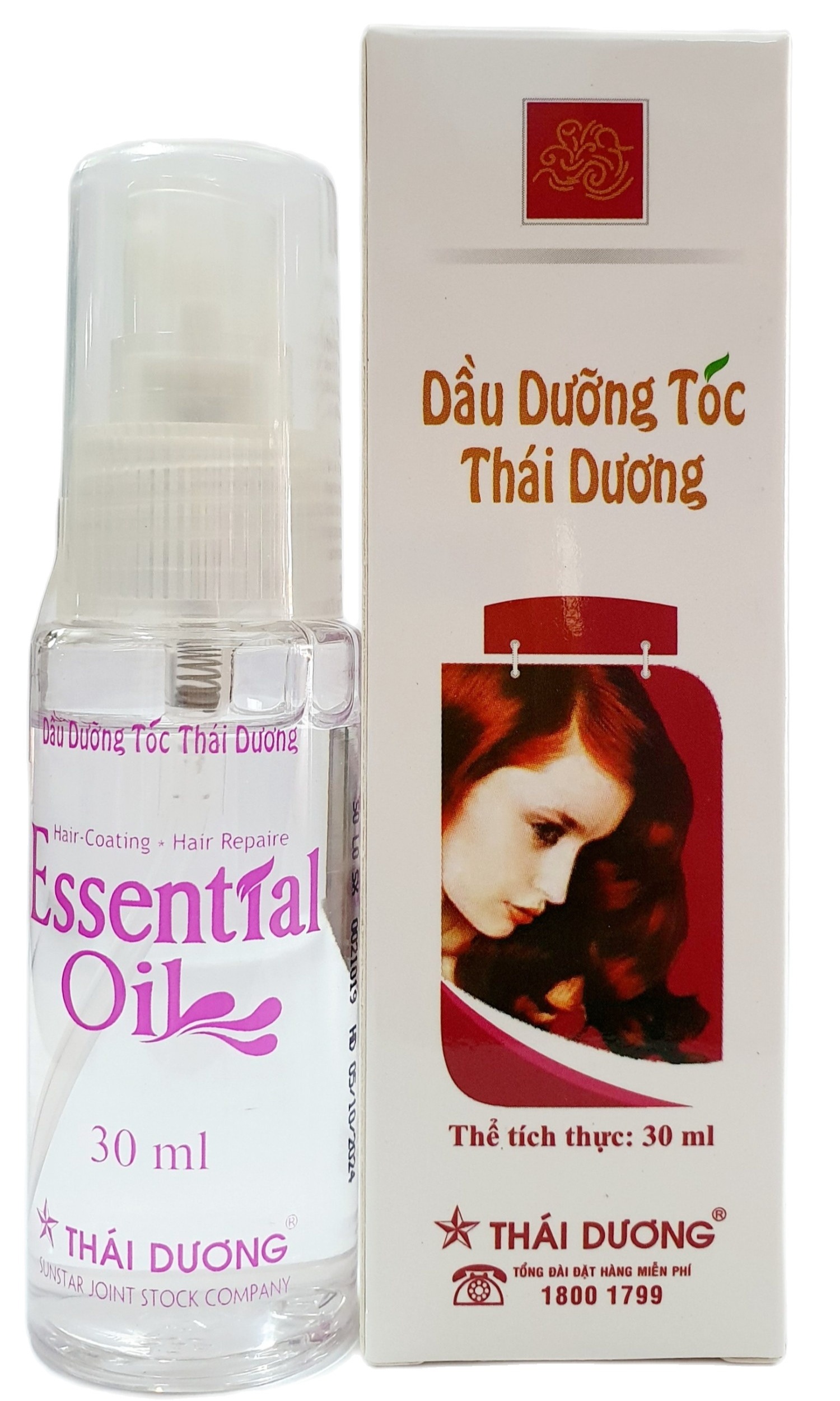 Dầu Dưỡng Tóc Thái Dương - Giúp Tóc Suôn - Mềm - Ngăn Ngừa Tóc Chẻ Ngọn - Chai 30Ml