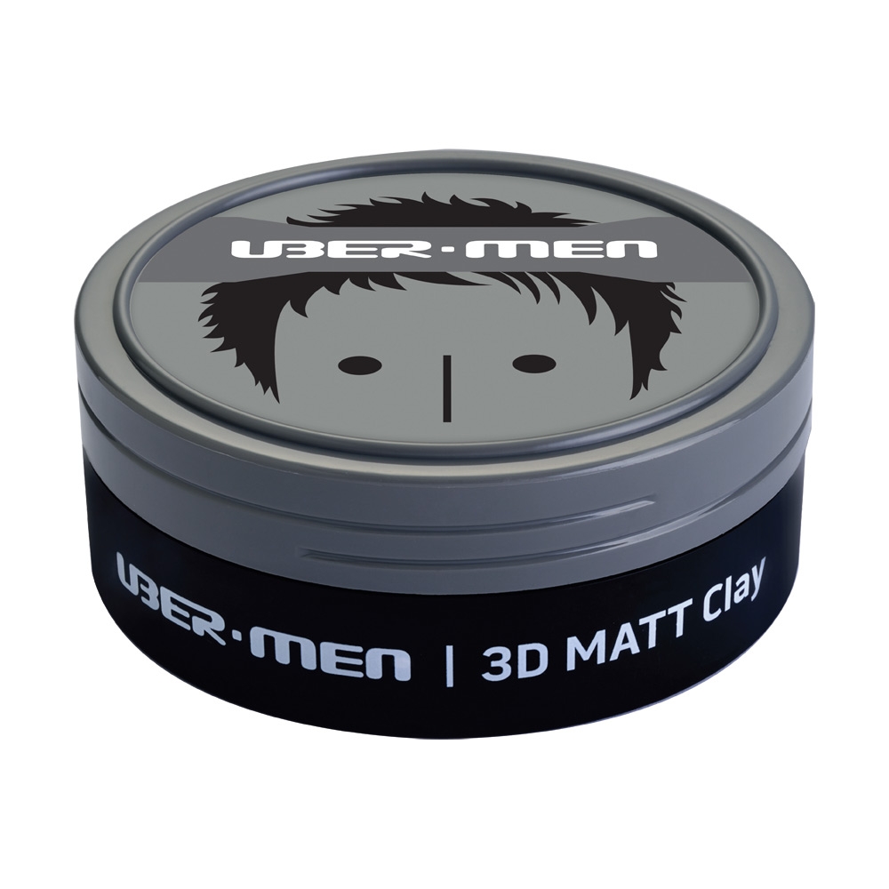 Bùn khoáng vuốt tóc Ubermen 3D Matt 70gr