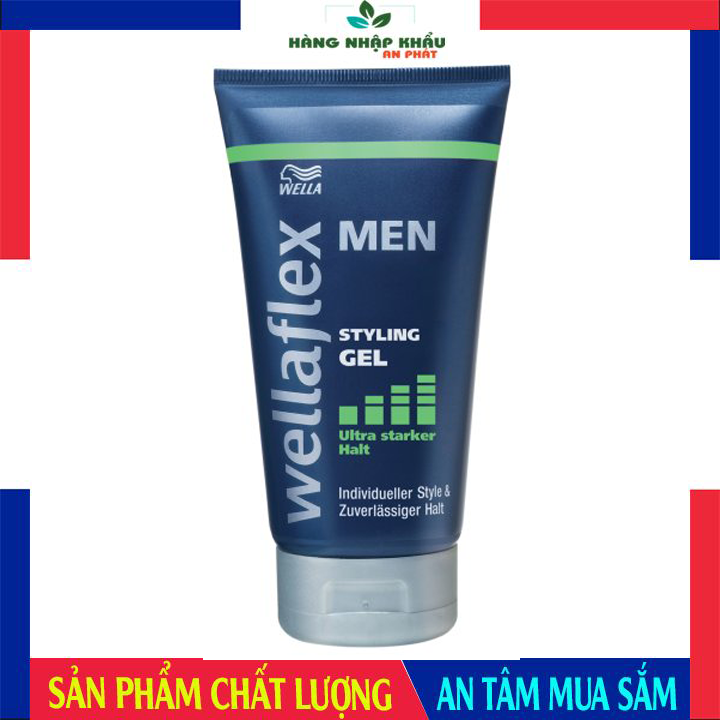 Gel Vuốt Tóc Wellaflex Men Ultra Starker Halt 150 Ml