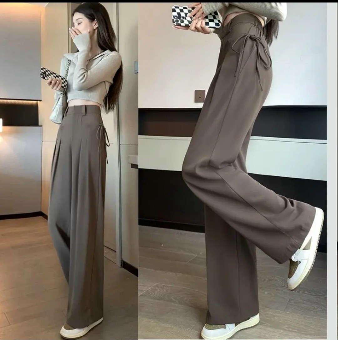 Thời trang Hàn Quốc thô quần jeans ống suông thẳng nữ sang trọng đơn giản  cỡ lớn quần ống rộng chân 3195 đồ công sở nữ | Tàu Tốc Hành | Giá