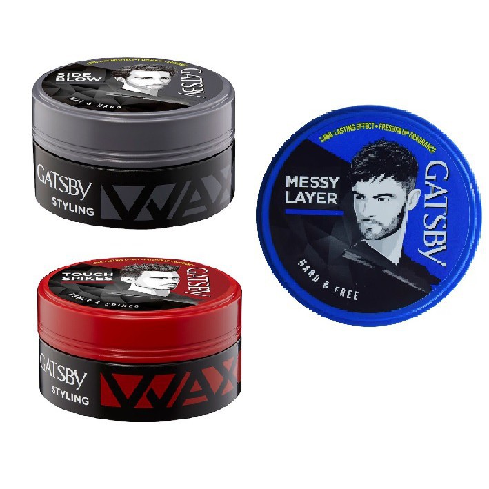 Wax Sáp Tạo Kiểu Tóc Gatsby Đủ Các Màu 75G