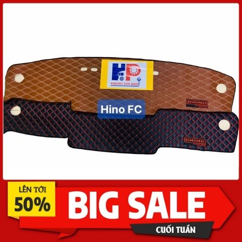 [HINO Thảm Taplo Xe Tải Hino FC - Hino 6 Tấn DA CACBON XỊN SÒ [PHỤ KIỆN XE Ô TÔ XE HƠI ]