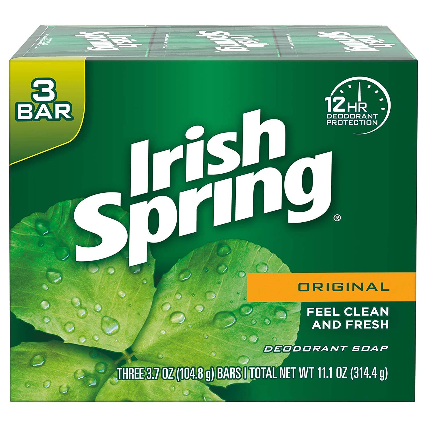 [Hcm][Hàng Usa] Xà Bông Cục Irish Spring Xà Bông Tắm Irish Spring 104.8G Mỹ Thơm Sạch Mịn Da