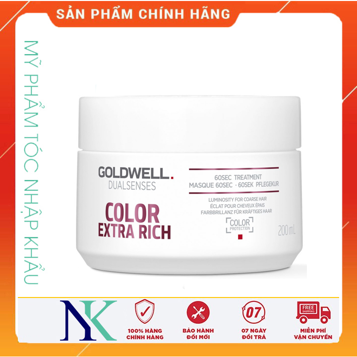 [Hcm]Mặt Nạ Dưỡng Màu Nhuộm Goldwell Colour 200Ml