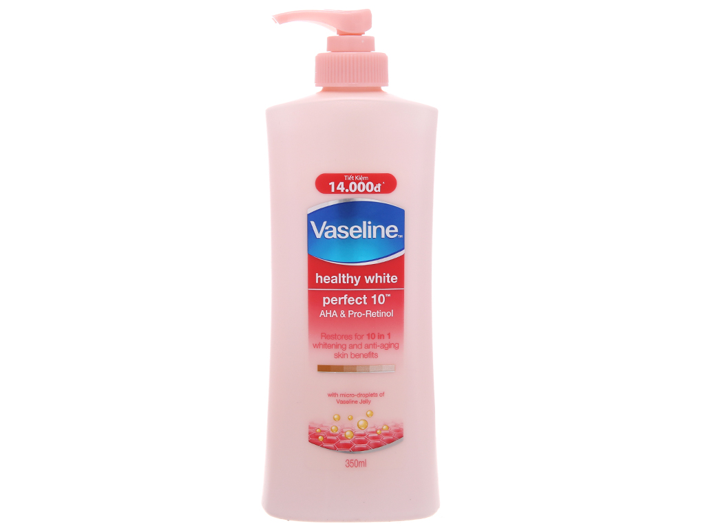 Sữa Dưỡng Thể Trắng Da Vaseline Perfect 10 In 1 350Ml