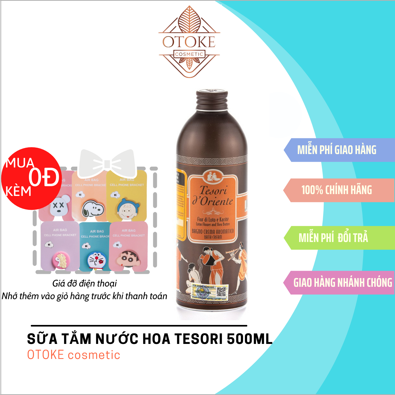 [Hcm]Sữa Tắm Nước Hoa Tesori 500Ml