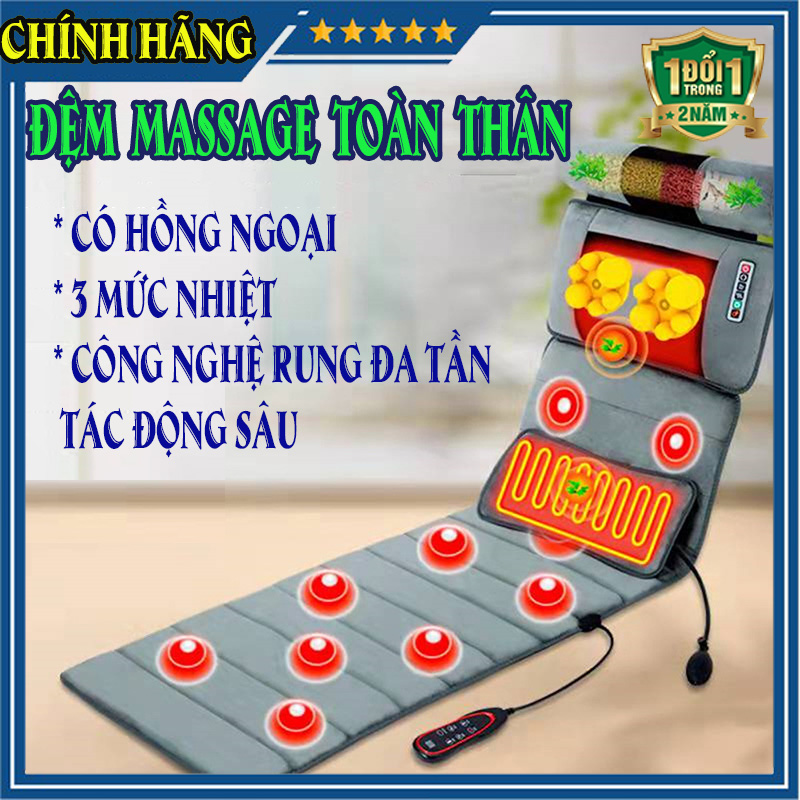 [ QUÀ TẶNG 199K ] Nệm ( Đệm ) massage toàn thân - Đệm massage osaka - Đệm tựa lưng - Đệm lót massage