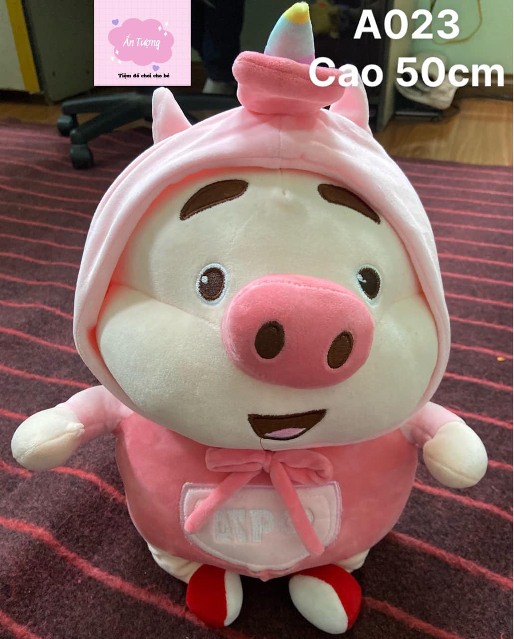Chó poodle lông xù nhồi bông gấu bông mèo hoàng thượng cosplay thú heo bông tiktok heo mặc đầm dễ th