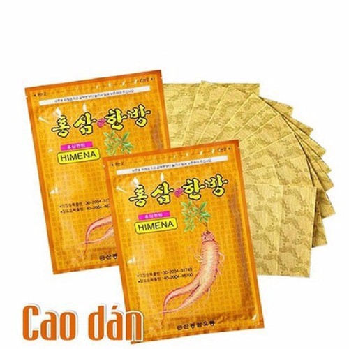 Combo 20 Miếng Giảm Đau Hồng Sâm - Chuẩn Hàn Quốc