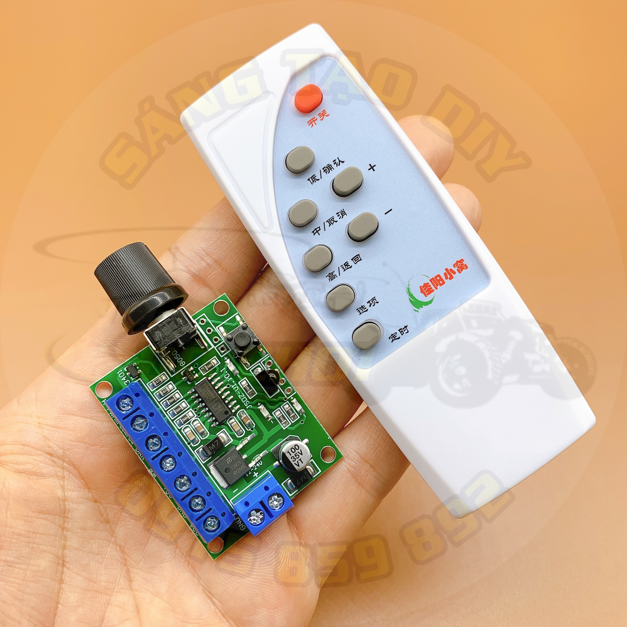 Mạch điều khiển tốc độ động cơ BLDC có điều khiển từ xa - Động cơ không chổi than tín hiệu CLK PWM N