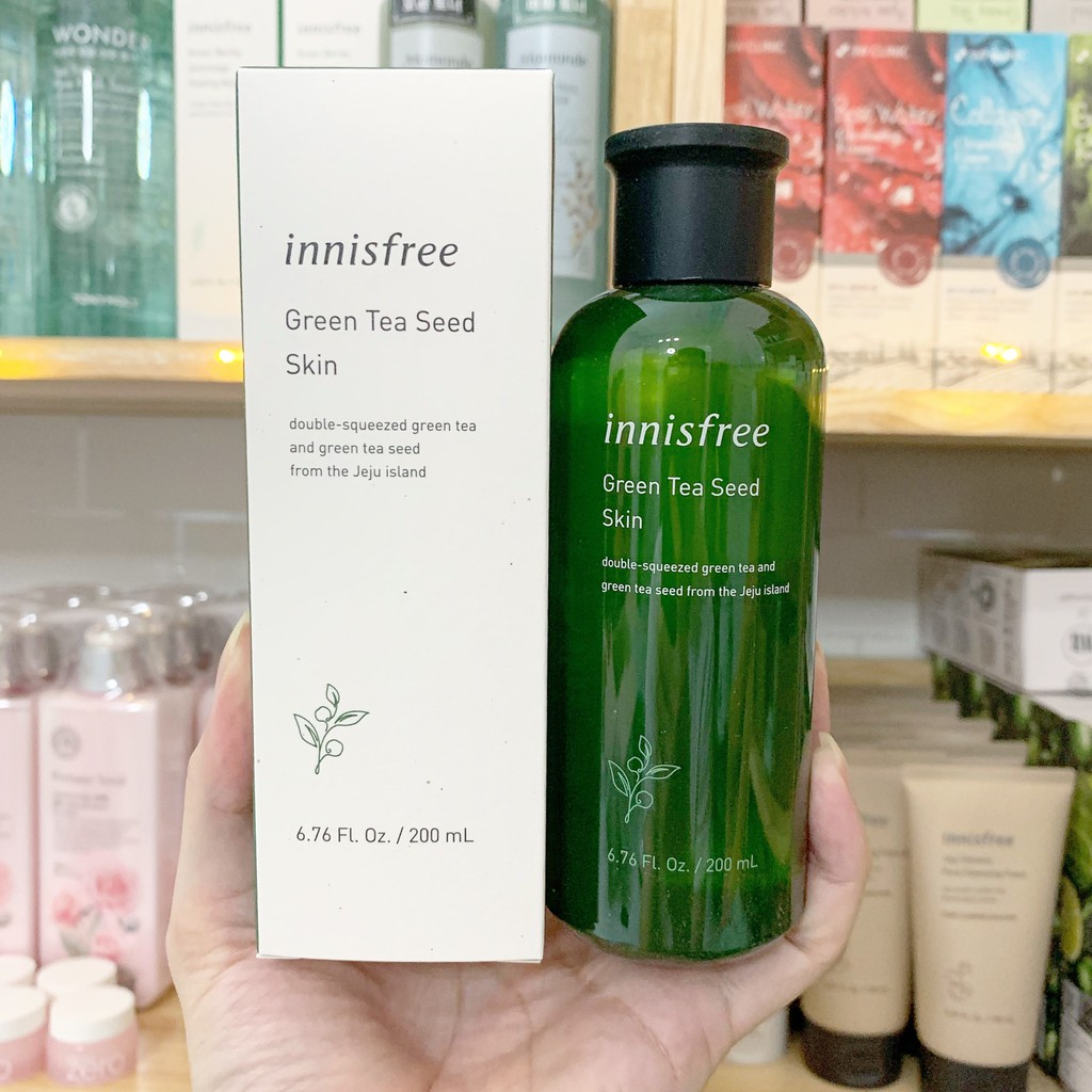 Nước Hoa Hồng Trà Xanh Innisfree Green Tea 200ml Dưỡng Ẩm  Cần Bằng Phục Hồi Da