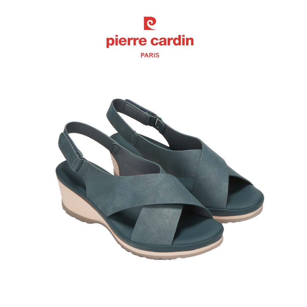 Giày Sandal nữ Pierre Cardin - đế xuồng - quai chéo- cực nhẹ siêu êm tự tin sải bước - PCWFWS 235