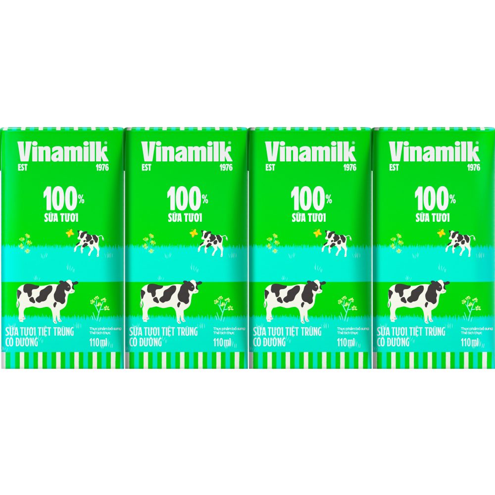 Sữa tươi tiệt trùng Vinamilk 100% có đường 01