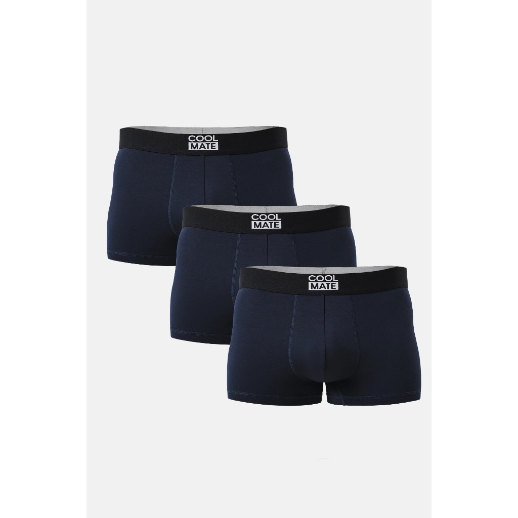 [CHỈ 4-7.5 TẶNG QUÀ ĐƠN TỪ 299K]COMBO 3 Quần lót sịp đùi boxer nam Trunk Bamboo kháng khuẩn cao cấp 