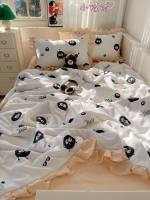 Bộ Chăn Ga Gối Cotton Đũi Bèo 2024 Chất Liệu Thoáng Mát Nhiều Kích Thước CAS Decor