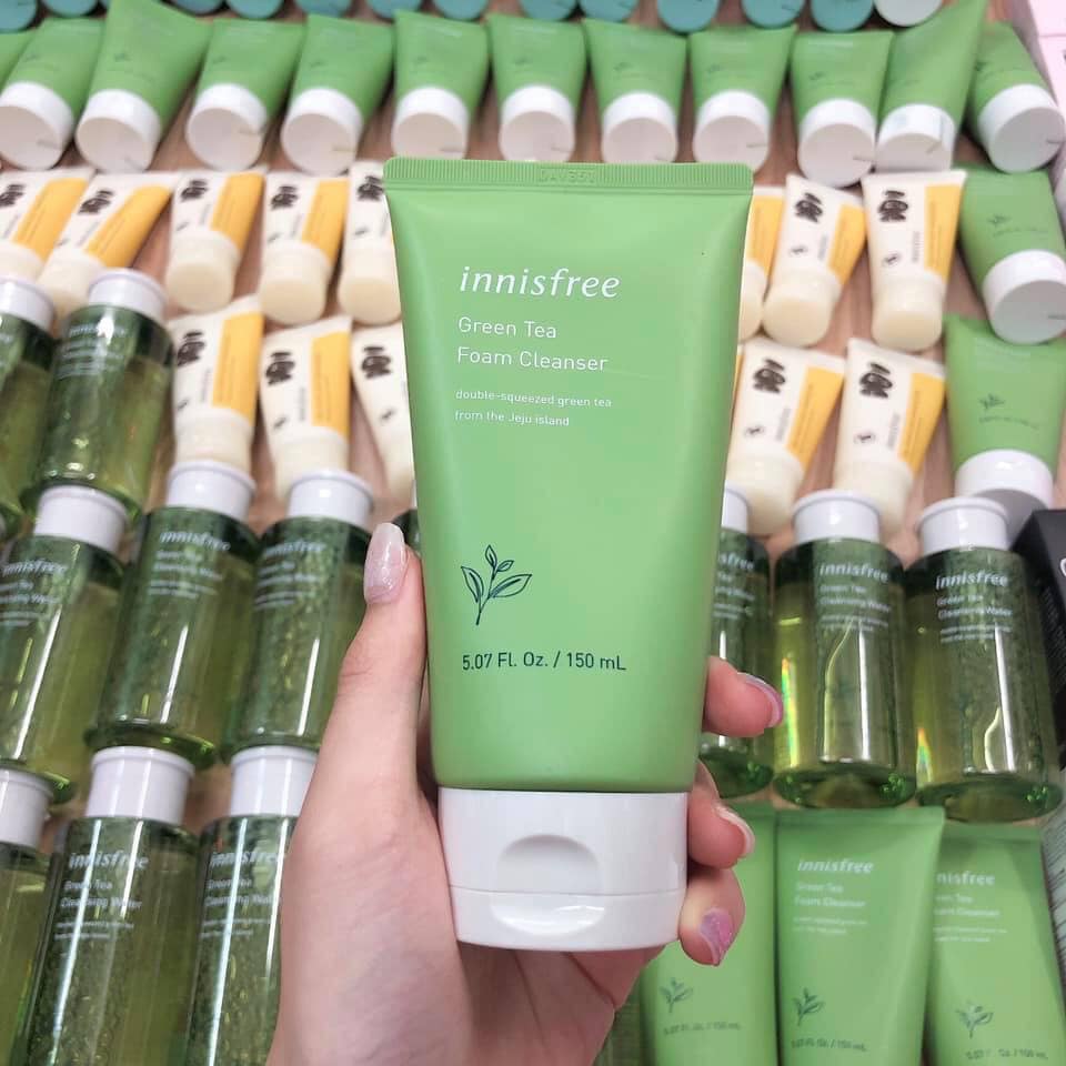 sữa rửa mặt trà xanh innisfree mẫu 2019