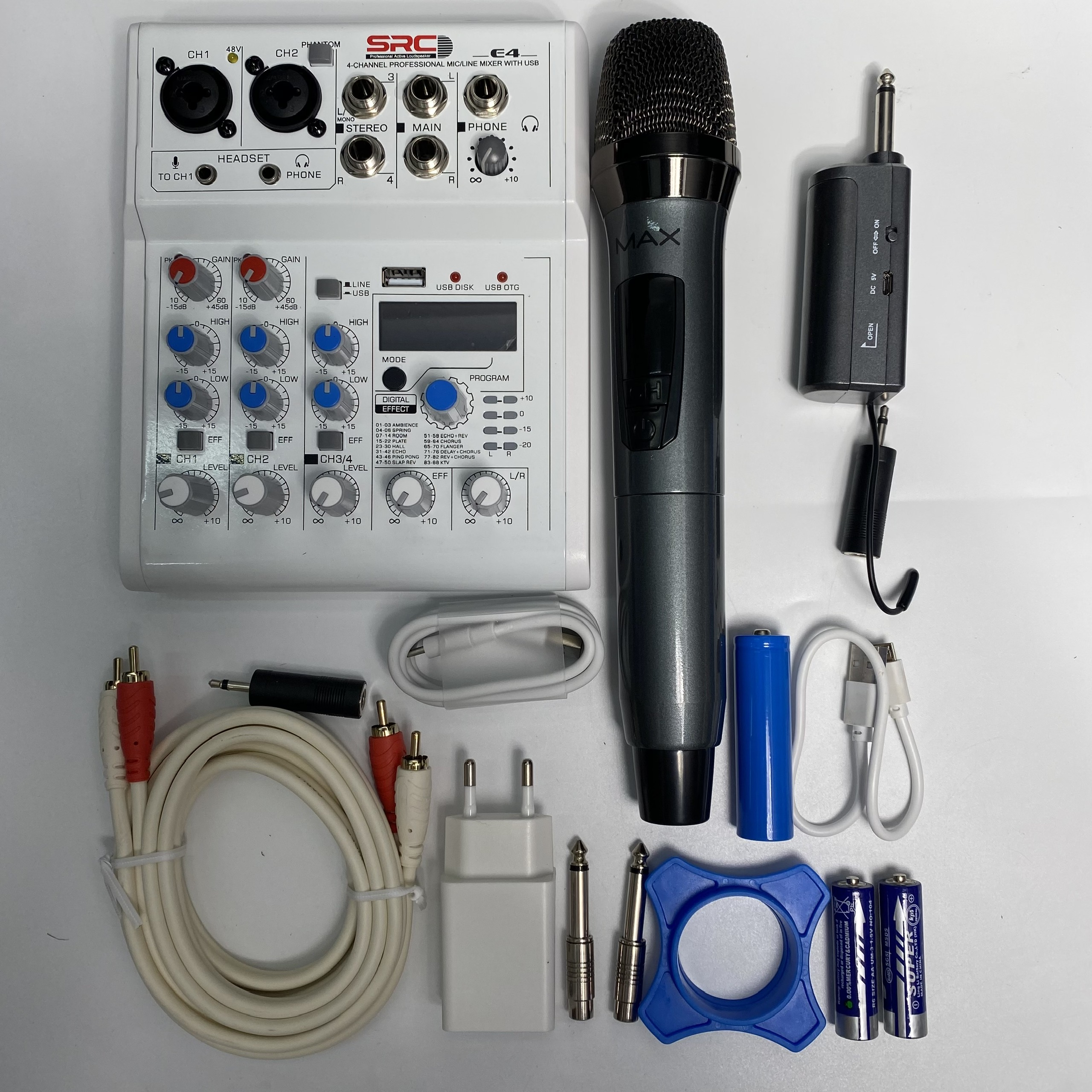 Siêu Ưu Đãi 2024-Combo Mixer Thu Âm Livestream Karaoke E4 và Max19 Chính Hãng Giá Tốt - Siêu Phẩm Âm