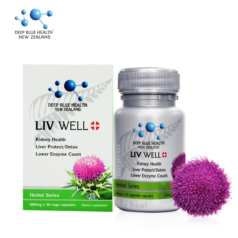 [Hcm]Liv Well Deep Blue Health 660Mg (30 Viên)