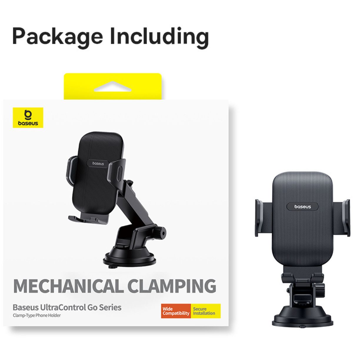 Giá đỡ điện thoại xe ô tô UltraControl Go Series Clamp-Type Phone Holder (Suction Cup Version)